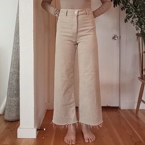 Zara Marine Straight High Rise Jeans